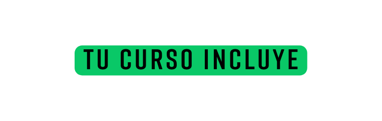 tu curso INCLUYE